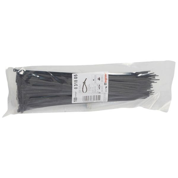 LEGRAND - Kabelbinder Colring, schwarz, innenverzahnt, 3,5 x 280 mm(BxL), UV-beständig