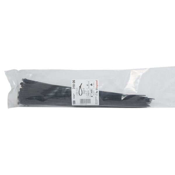 LEGRAND - Kabelbinder Colring, schwarz, innenverzahnt, 3,5 x 360 mm(BxL), UV-beständig