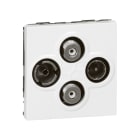 LEGRAND - Mosaic TV-R-SAT-SAT Anschlussdose 2-modulig Farbe: Ultraweiß