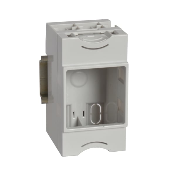 LEGRAND - Hutschienenadapter DX3 MSC, 2,5 TE, Grau, für den Einbau von 2-moduligen Mosaic