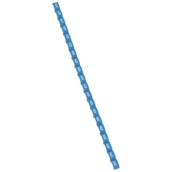 LEGRAND - Kennzeichnungssystem Duplix Etiketten Blau ''6''