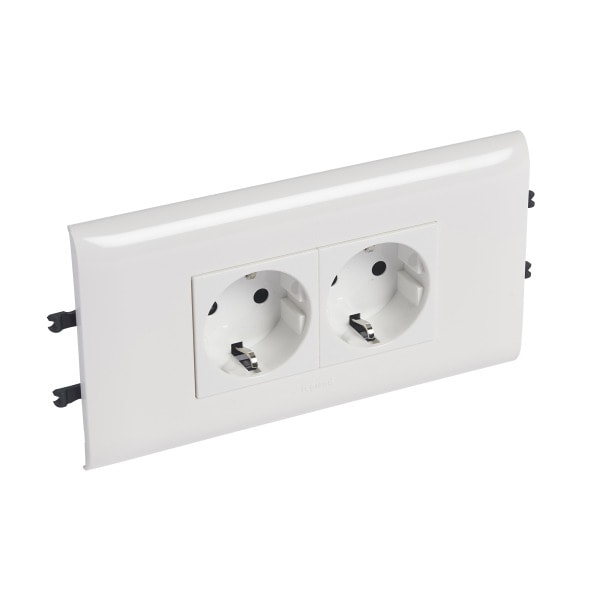 LEGRAND - Mosaic Steckdose SDO 2f DLP 85mm SL ws