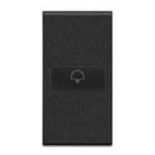 BTICINO - Axial-Wippe Glocke 1-Modulig Anthrazit