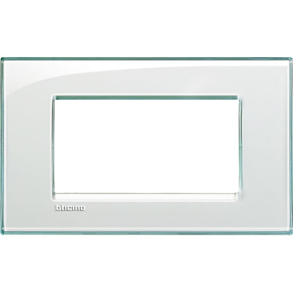 BTICINO - Abdeckrahmen LIVINGLIGHT für Kompaktinstallation, 4-modulig, Farbe: Aquamarin