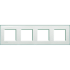 BTICINO - Abdeckrahmen LIVINGLIGHT: 4-fach, 2 + 2 + 2 + 2 Module, Farbe: Aquamarin
