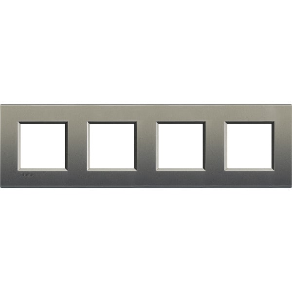 BTICINO - Abdeckrahmen LIVINGLIGHT: 4-fach, 2 + 2 + 2 + 2 Module, Farbe: Avenue