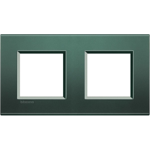 BTICINO - Abdeckrahmen LIVINGLIGHT: 2-fach, 2 + 2 Module, Farbe: Park
