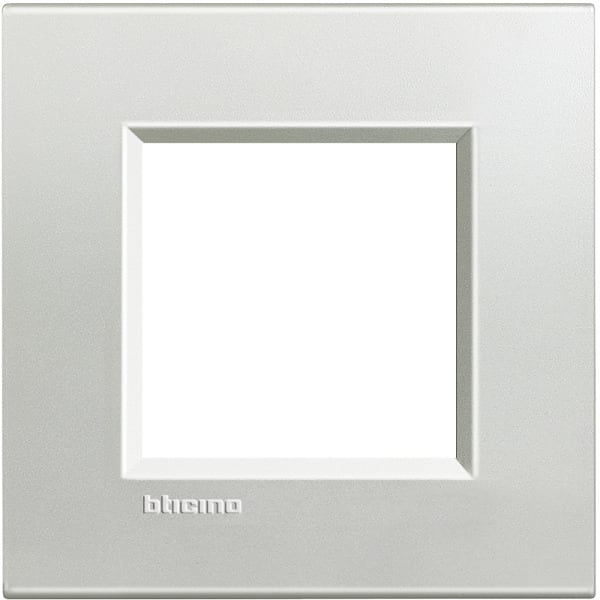 BTICINO - 2 Module, Farbe: Silber