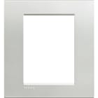 BTICINO - Abdeckrahmen LIVINGLIGHT für Kompaktinstallation, 3+3 Module, Farbe: Silver