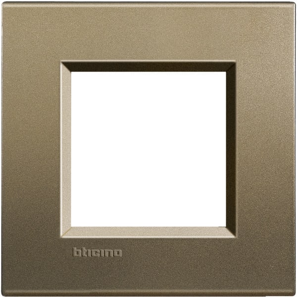 BTICINO - Abdeckrahmen LIVINGLIGHT: 1-fach, 2 Module, Farbe: Square