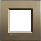 BTICINO - Abdeckrahmen LIVINGLIGHT: 1-fach, 2 Module, Farbe: Square