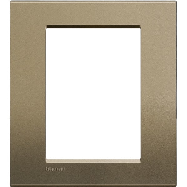 BTICINO - Abdeckrahmen LIVINGLIGHT für Kompaktinstallation, 3+3 Module, Farbe: Square