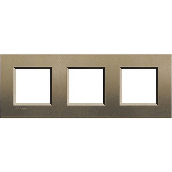 BTICINO - Abdeckrahmen LIVINGLIGHT: 3-fach, 2 + 2 + 2 Module, Farbe: Square