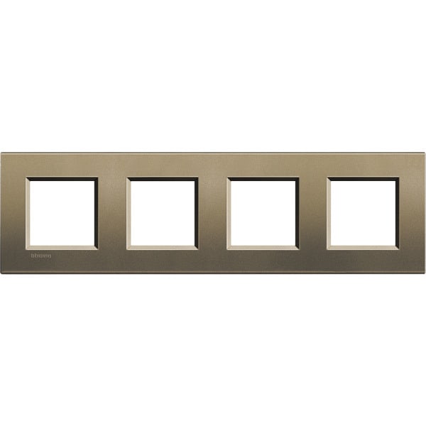 BTICINO - Abdeckrahmen LIVINGLIGHT: 4-fach, 2 + 2 + 2 + 2 Module, Farbe: Square