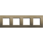 BTICINO - Abdeckrahmen LIVINGLIGHT: 4-fach, 2 + 2 + 2 + 2 Module, Farbe: Square