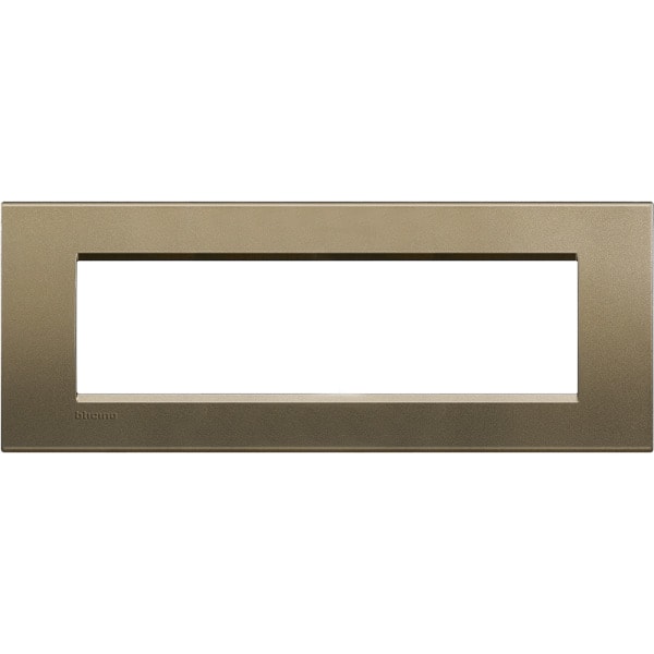 BTICINO - Abdeckrahmen LIVINGLIGHT für Kompaktinstallation, 7-modulig, Farbe: Square
