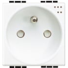 BTICINO - Steckdose FranzösischStandard 2P+E Ktrl. Weiss