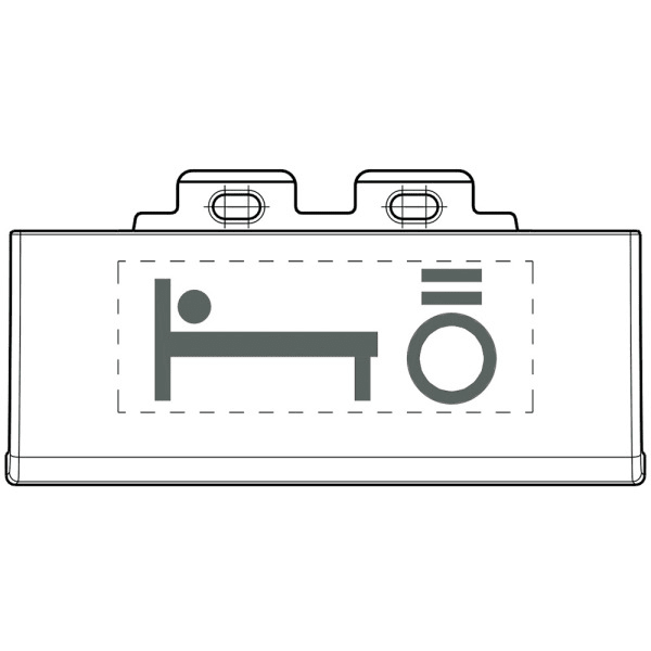 BTICINO - Symbol-Kit ''Licht Bett'' Anth.