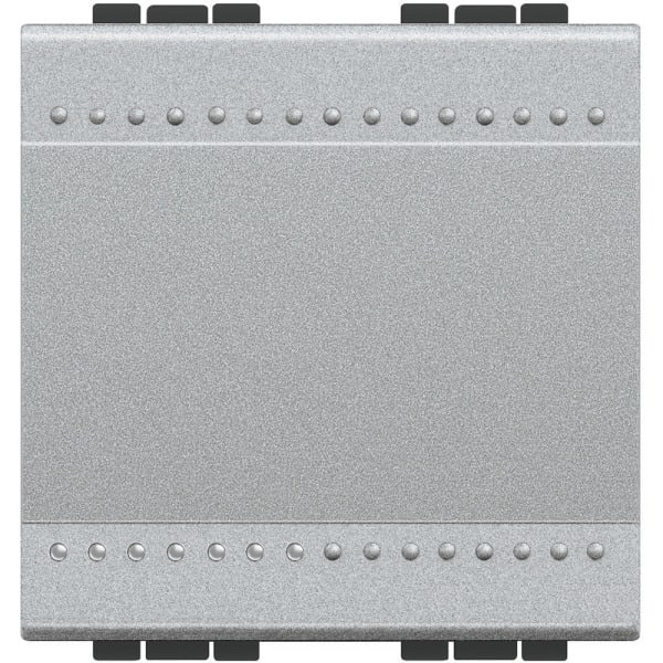 BTICINO - Schließertaster für LIVINGLIGHT, Schraubklemmen, 2-modulig, Farbe: Tech