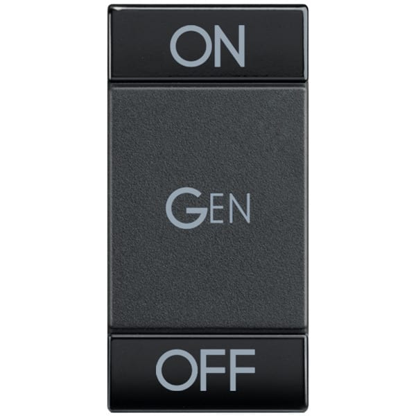 BTICINO - Wippe ''On-Gen-Off'' 1-Modulig Anthrazit