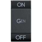 BTICINO - Wippe ''On-Gen-Off'' 1-Modulig Anthrazit