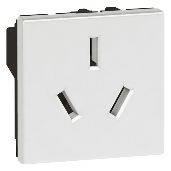 LEGRAND - Mosaic Steckdose Standard China 10A 2 modulig Farbe: Ultraweiß
