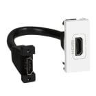 LEGRAND - Mosaic HDMI-DOSE+KABEL 1-m Farbe: Ultraweiß