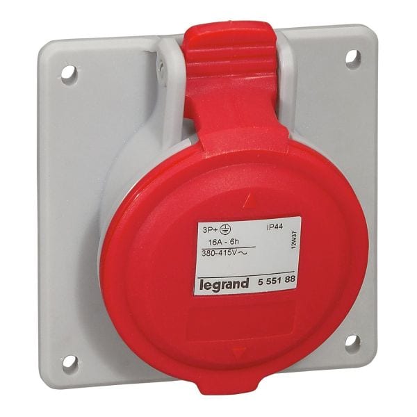 LEGRAND - CEE-Steckdose 4P 16A 415V Rot IP44