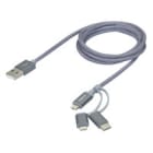 LEGRAND - Kabel 3 in 1 Micro USB/USB C/Lightning