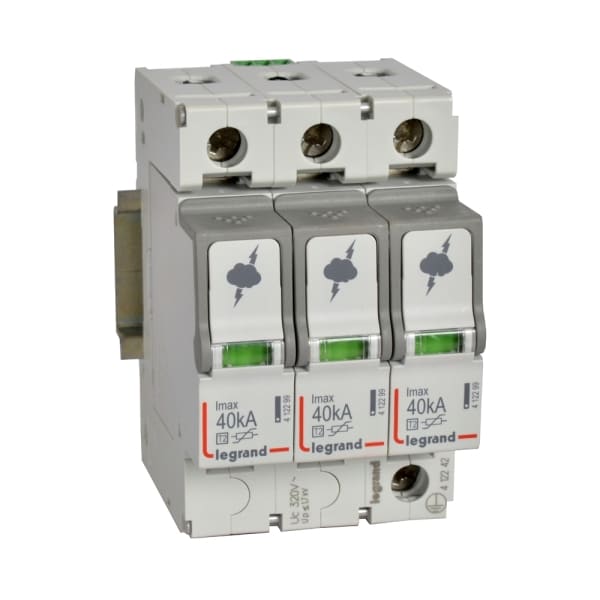 LEGRAND - Überspannungsableiter Typ 2, 3+0 Schaltung, 230/400 VAC, Imax 40 kA, (Uc)320 VAC