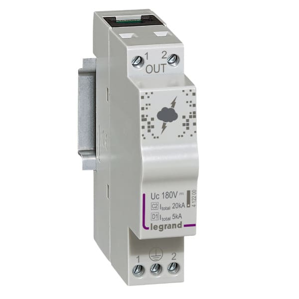 LEGRAND - Überspannungsableiter für Telefon/ADSL Typ D1+C2, D1 Iimp2,5 kA