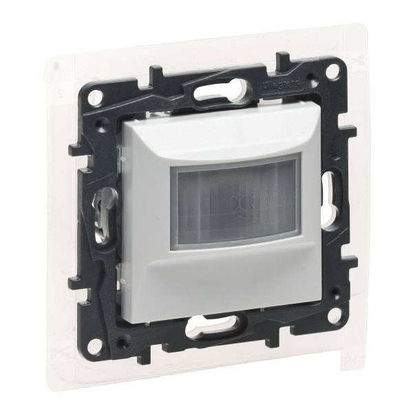 LEGRAND - NILOE STEP Abdeckung 2-Leiter-Bewegungsmelder (ohne N-Leiter), Farbe: Schwarz