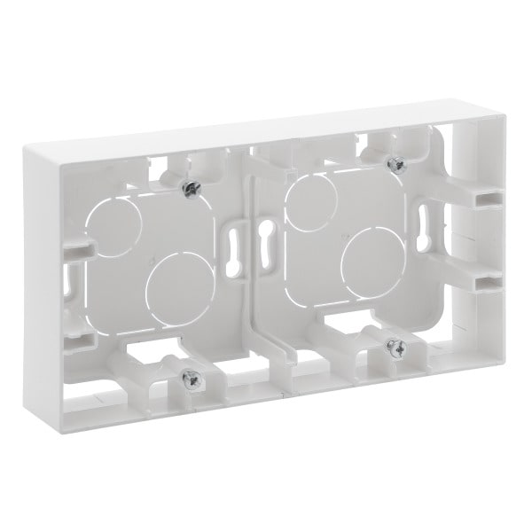 LEGRAND - Niloe Step Ap-Gehäuse 2Fach Farbe: Ultraweiß