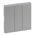 LEGRAND - Niloe Step Wippe 3-Fach Schalter Aluminium