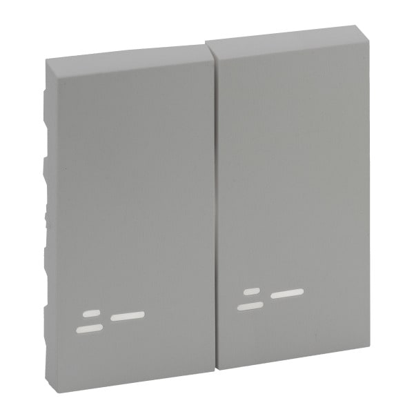 LEGRAND - Niloe Step Wippe Serienschalter Beleuchtet Aluminium