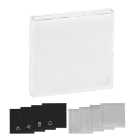 LEGRAND - Niloe Step Wippe Label beleuchtet Aluminium/Farbe: Schwarz