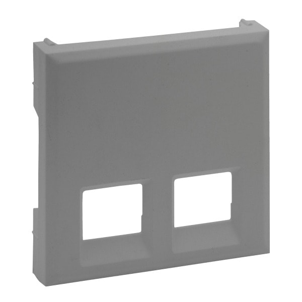 LEGRAND - Niloe Step Abdeckung 2-fach Rj11/Rj45 Aluminium