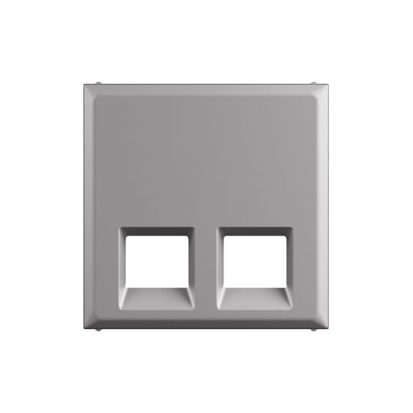 LEGRAND - Niloe Step Abdeckung 2-fach Rj11/Rj45 Aluminium