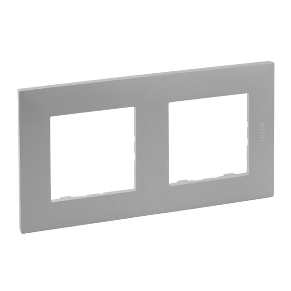 LEGRAND - Niloe Step 2-Fach Rahmen Aluminium