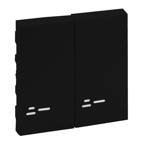 LEGRAND - Niloe Step Wippe Serienschalter beleuchtet Farbe: Schwarz