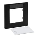 LEGRAND - Niloe Step 1-fach Rahmen mit Beschriftungsfeld Farbe: Schwarz