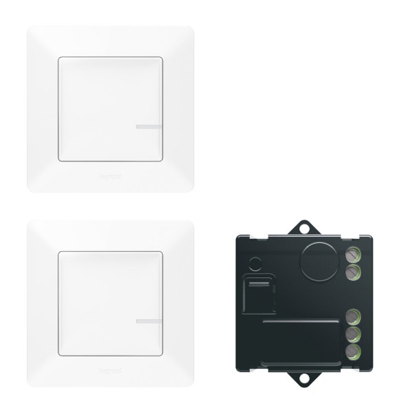 LEGRAND - Valena Life with Netatmo STAND-ALONE-SET Mikromodul + 2 Sender Farbe: Ultraweiss