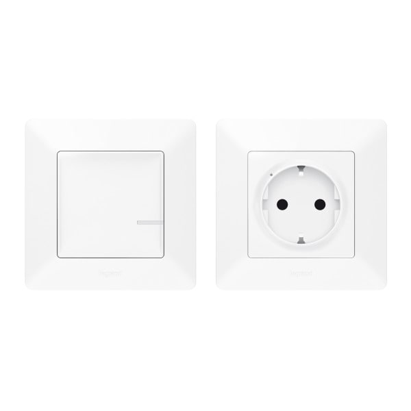 LEGRAND - Valena Life with Netatmo STAND-ALONE-SET Steckdose + Sender Farbe: Ultraweiss