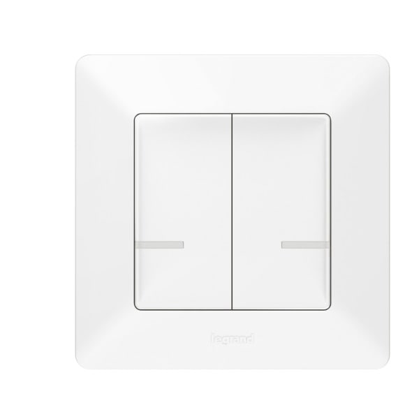 LEGRAND - Valena Life with Netatmo Wandsender 2-Fach Farbe: Ultraweiss