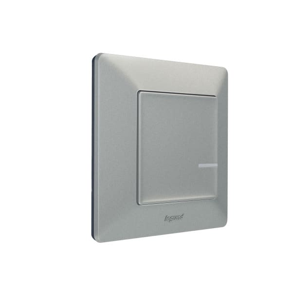 LEGRAND - Valena Life with Netatmo Wandsender 1-Fach Farbe: Aluminium
