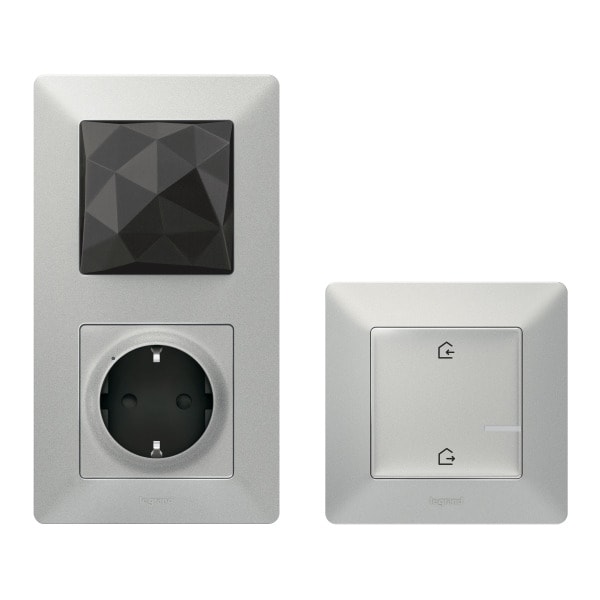 LEGRAND - Valena Life with Netatmo Starterpaket (Gateway + Master-Switch) Farbe: Aluminium