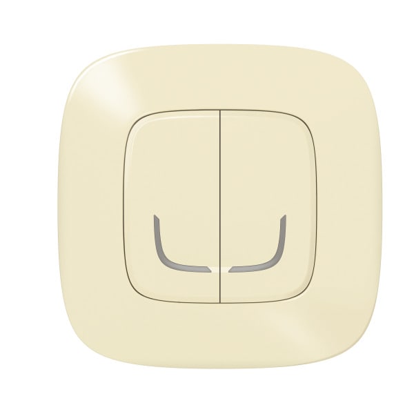 LEGRAND - Valena Allure with Netatmo Wandsender 2-Fach Farbe: Mandelweiss