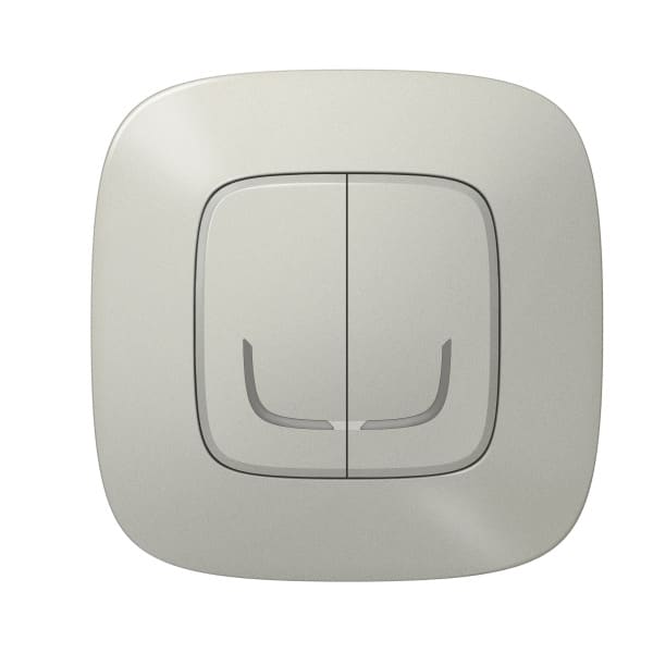 LEGRAND - Valena Allure with Netatmo Wandsender 2-Fach Farbe: Aluminium