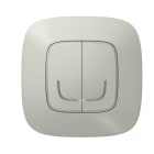 LEGRAND - Valena Allure with Netatmo Wandsender 2-Fach Farbe: Aluminium