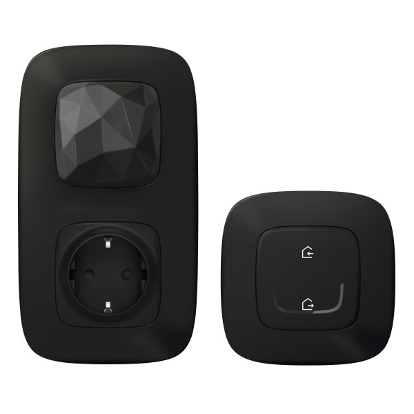 LEGRAND - Valena Allure with Netatmo Starterpaket (Gateway + Master-Switch) Farbe: Schwarz